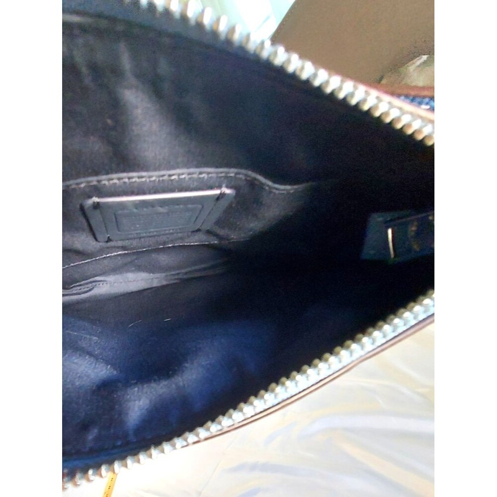 Coach Mini Rowan File Bag Blue Crossgrain Leather Crossbody CE871 NWOT - Picture 9 of 9